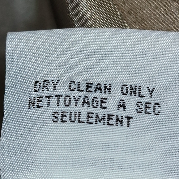 Bernardo size 8 tan trench coat button up polyester long coat - Picture 6 of 11